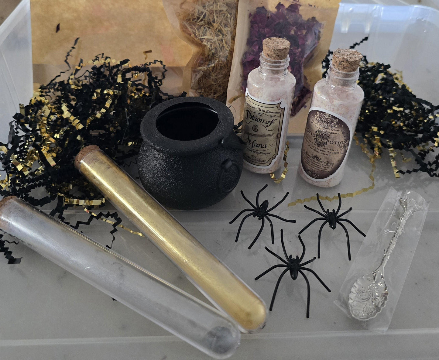 Cauldron Bubble Potion Kit, Boo Basket, Gifts, Halloween gifts for toddlers, Sensory Kits