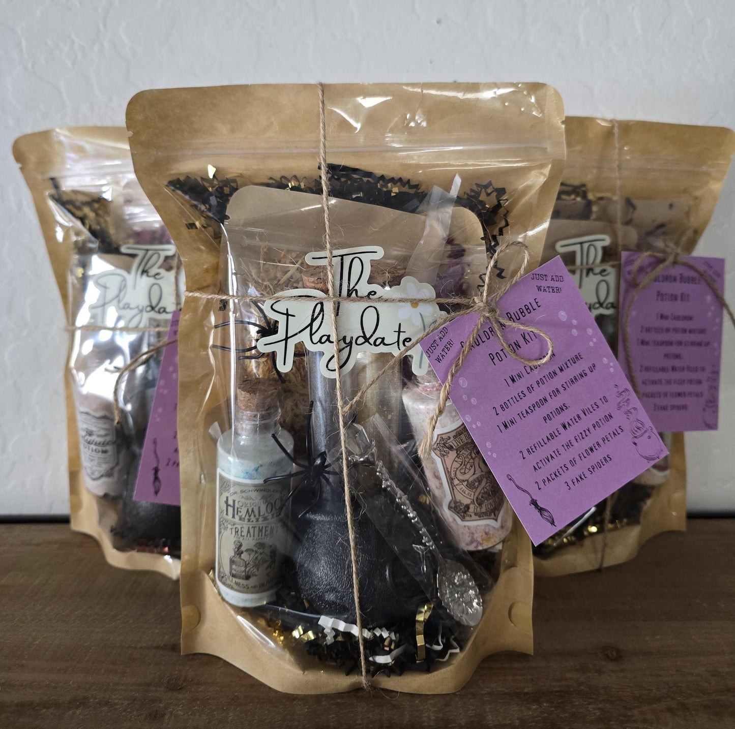 Cauldron Bubble Potion Kit, Boo Basket, Gifts, Halloween gifts for toddlers, Sensory Kits